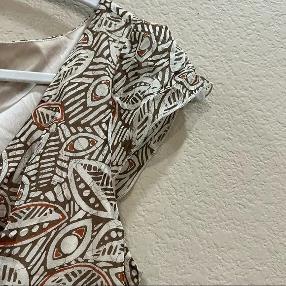 Sangria Womens Sz 12 Silk Dress Beaded Floral Boho Cottagecore Y2K Phoebe Buffay - Picture 6 of 12